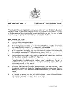 Provincial Court of Saskatchewan / Legal aid