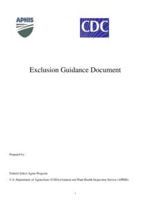 Exclusion Guidance Document