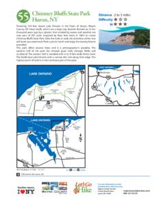 Chimney Bluffs State Park Huron, NY 55  Towering 150 feet above Lake Ontario in the Town of Huron, Wayne