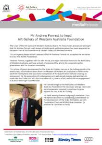 Fortescue Metals Group / Art Gallery of Western Australia / States and territories of Australia / Western Australia / Andrew Forrest