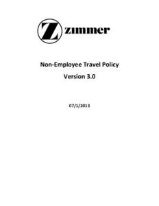 Non-Employee Travel Policy Version[removed]  Introduction