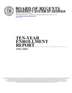 BOARD OF REGENTS OF THE UNIVERSITY SYSTEM OF GEORGIA