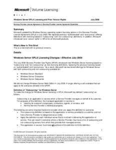 Microsoft Word - Windows Server SPLA Licensing and Prior Version Rights Brief[removed]_2_.docx