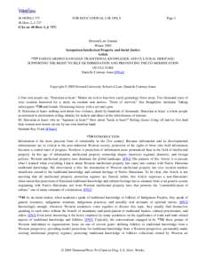 Intellectual property law / United States / Commercialization of traditional medicines / Oral tradition / Traditional knowledge / Kanaka / William S. Richardson / Native Americans in the United States / Indigenous peoples by geographic regions / Americas / Hawaii / Politics of Hawaii