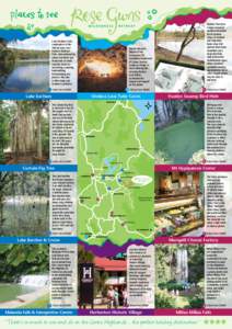 Lake Eacham is the centrepiece of the 489-hectare Lake Eacham National Park, characterised by dense rainforest and