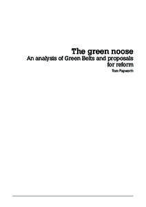 Town and country planning in the United Kingdom / Green belt / Campaign to Protect Rural England / Urban planning / Urban sprawl / Land-use planning / Urban renewal / Urban planner / Rural area / Human geography / Environment / Urban studies and planning