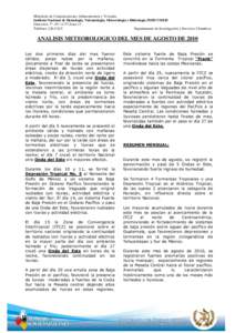 Ministerio de Comunicaciones, Infraestructura y Vivienda Instituto Nacional de Sismología, Vulcanología, Meteorología e Hidrología INSIVUMEH Dirección: 7ª. AVZona 13 Teléfono: Departamento de Inves