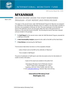 bbran  IMF Country Report No[removed]MYANMAR