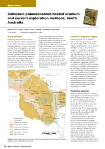 Cainozoic palaeochannel-hosted uranium and current exploration methods, South Australia