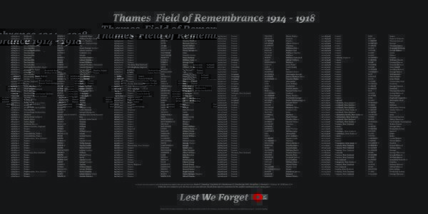Thames Field of Remembrance1915