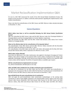 Microsoft Word - MSCI 2013 Market Classification QA_post Nov 2013 SAIR_v2