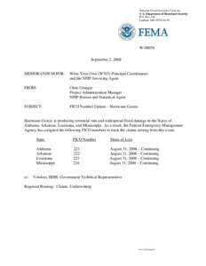 Microsoft Word - FICO Letter Hurricane Gustav.doc