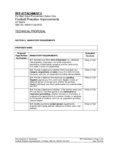 Government procurement in the United States / United States administrative law / Request for proposal / Proposal / Request for information / AT&T / Construction / Business / Procurement / Sales