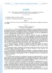 Journal officiel de la République française - N° 228 du 1er octobre 2010