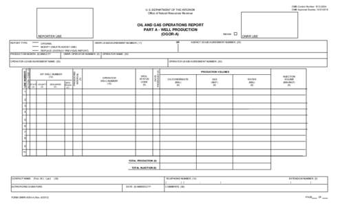 OMB Control Number[removed]OMB Approval Expires[removed]U.S. DEPARTMENT OF THE INTERIOR Office of Natural Resources Revenue