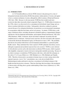 2. MECHANISM(S) OF ACTION* - Exposure and Human Health Reassessment of 2,3,7,8-Tetrachlorodibenzo-p-Dioxin (TCDD) and Related Compounds - Part II