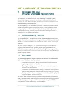 Part 3: Assessment of Transport Corridors 9. Regional Rail Link (west of Werribee to Deer Park)