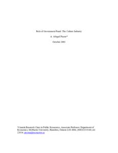 Business / Community building / Demand Curve / Public good / Merit good / Externality / Culture of Canada / Value added tax / Culture / Goods / Market failure / Economics