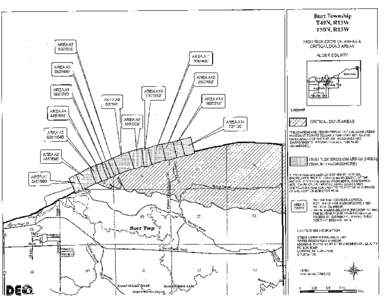 Burt township, Alger County High Risk Erosion Areas Map