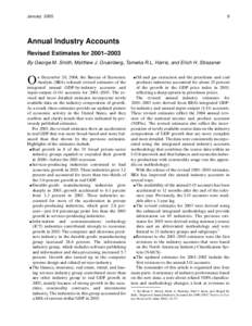 Annual Industry Accounts: Revised Estimates for[removed]