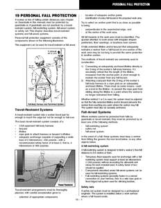 Construction Health & Safety Manual Ch 19: Fall Protection