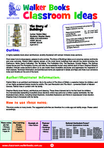 Walker Books  Classroom Ideas The Story of Buildings