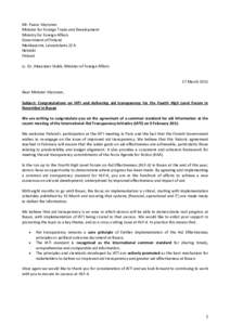 International economics / International Aid Transparency Initiative / Aid effectiveness / Accounting Technicians Ireland / Publish What You Fund / Aid / International Non-Governmental Organisations Accountability Charter / Media transparency / Paavo Väyrynen / Transparency / International development / Development