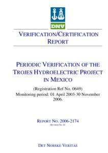 Microsoft Word - 1st Periodic Verification Report Trojes ET2007[removed]doc