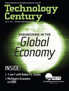Official Publication of The Engineering Society of Detroit  Vol. 13  No. 6  December 2008–January 2009 Engineering in the