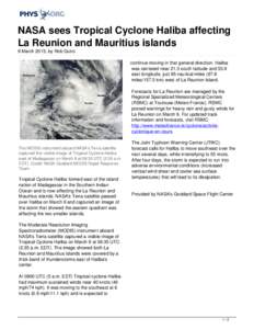 Regional Specialized Meteorological Center / World Meteorological Organization / Tropical cyclone / 2009–10 South-West Indian Ocean cyclone season / 2007–08 Australian region cyclone season / Meteorology / Atmospheric sciences / Fluid dynamics