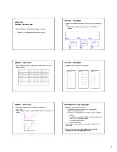 Functional programming / Lisp programming language / Scheme programming language / Lambda calculus / Functional languages / Cons / Stream / Scheme / CAR and CDR / Declarative programming / Software engineering / Computer programming