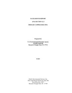AP[removed]Final Background Document for Primary Copper Smelting