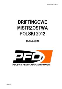 DRIFTINGOWE MISTRZOSTWA POLSKI 2012