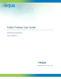 Public FireEyes User Guide - Getting Started