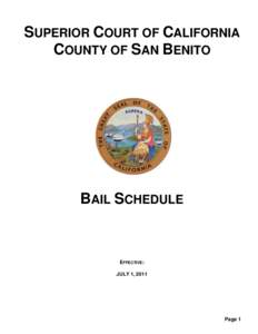 SUPERIOR COURT OF CALIFORNIA COUNTY OF SAN BENITO