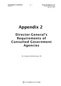 ENVIRONMENTAL ASSESSMENT Appendix 2 A2 - 1  BIG ISLAND MINING PTY LTD