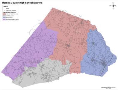 Harnett County High School Districts  BARCLAY DR GORY R D