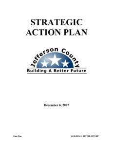 STRATEGIC ACTION PLAN December 6, 2007  Final Plan