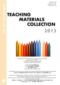 THE JET PROGRAMME  TEACHING MATERIALS COLLECTION