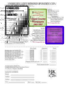 Houghton Keweenaw County Genealogical Society Publications C  The Italian Hall