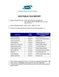 Microsoft Word - EEO Pub File Rpt  Outreach Apr0114-Mar3115.doc