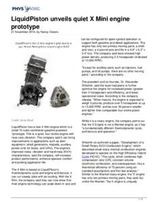 Thermodynamics / Piston engines / Pistonless rotary engine / Wankel engine / Thermodynamic cycles / Fluid dynamics / Engine / Piston / Rotary engine / Internal combustion engine / Mechanical engineering / Energy