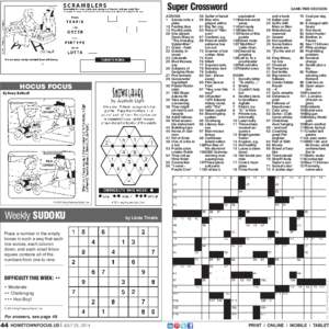 Super Crossword ACROSS 1	 Serves onto a plate 10	 Feeling blue 13	 Poultry parts