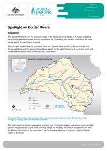 Spotlight on Border Rivers