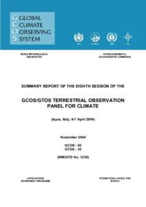 WORLD METEOROLOGICAL ORGANIZATION INTERGOVERNMENTAL OCEANOGRAPHIC COMMISSION