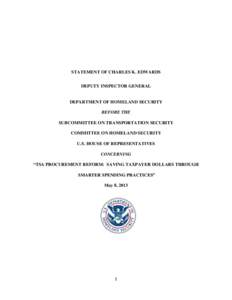 Supply chain management / Systems engineering / Military acquisition / Aviation security / Government procurement in the United States / United States administrative law / Federal Acquisition Regulation / Procurement / United States Department of Homeland Security / Business / Government / Technology