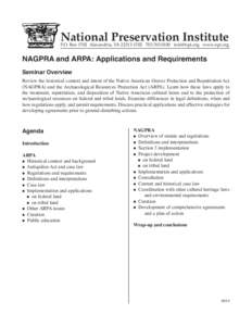 Native American Graves Protection and Repatriation Act / Native American art / Native American religion / Americas / Humanities / Repatriation / Archaeological Resources Protection Act / Archaeology / Association on American Indian Affairs / Art history / 101st United States Congress / Archaeology of the Americas