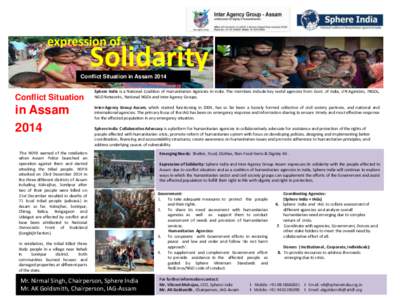 expression of  Solidarity Conflict Situation in Assam 2014