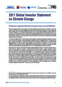 Financial services / Alternative investment management companies / Investor Network on Climate Risk / Climate Change Capital / Ceres / Stichting Pensioenfonds ABP / Climate risk / Aquila Capital / Stichting Pensioenfonds Zorg en Welzijn / Financial economics / Finance / Investment