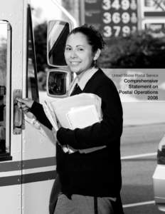 United States Postal Service  Comprehensive Statement on Postal Operations 2008